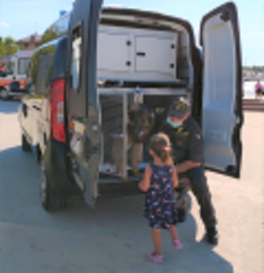 Ulla, cane della Finanza in pensione