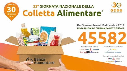 Solidariet&agrave;, torna la Colletta Alimentare