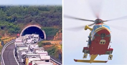 Incidente A1, tir contro auto in galleria: distrutta famiglia